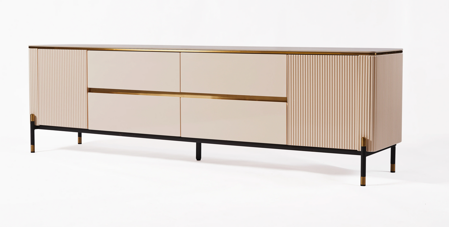 Belle Ribbed TV Unit