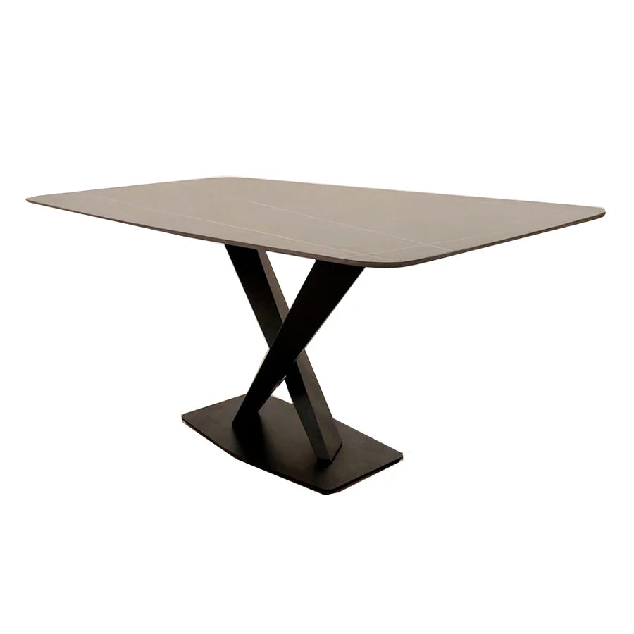 Apollo Black Sintered Stone Top Dining Table